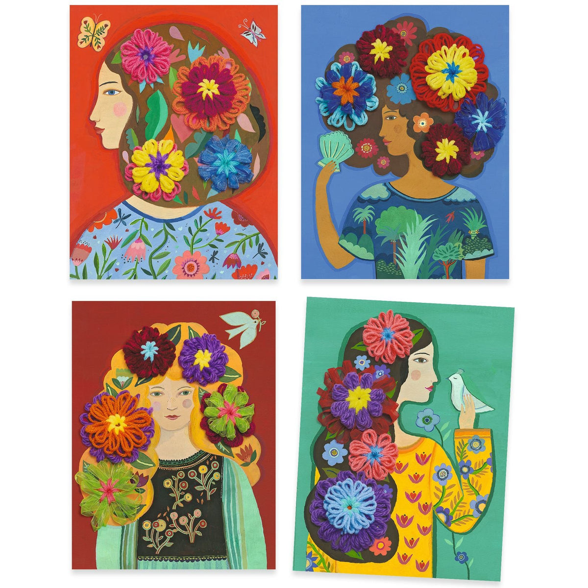 Buy DJECO creatieve bloemen in een haardos 7-12 jr+