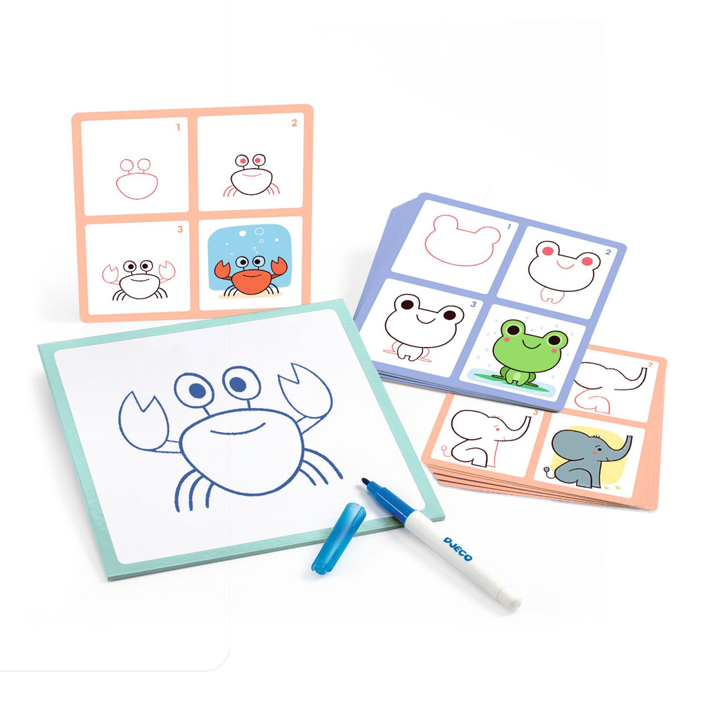 Buy DJECO eduludo tekenkaarten babydieren &amp; co 4 jr+