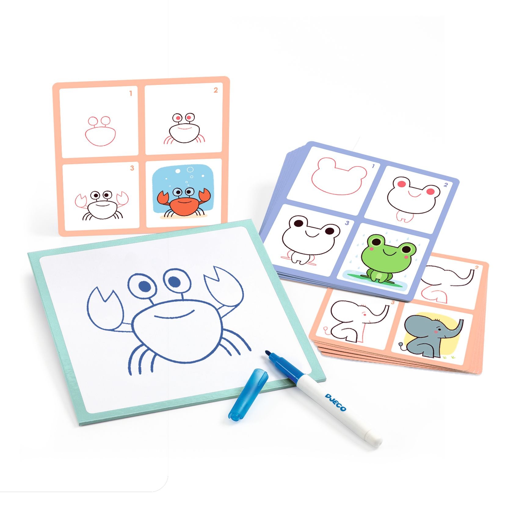 DJECO eduludo tekenkaarten babydieren DJ08246 C