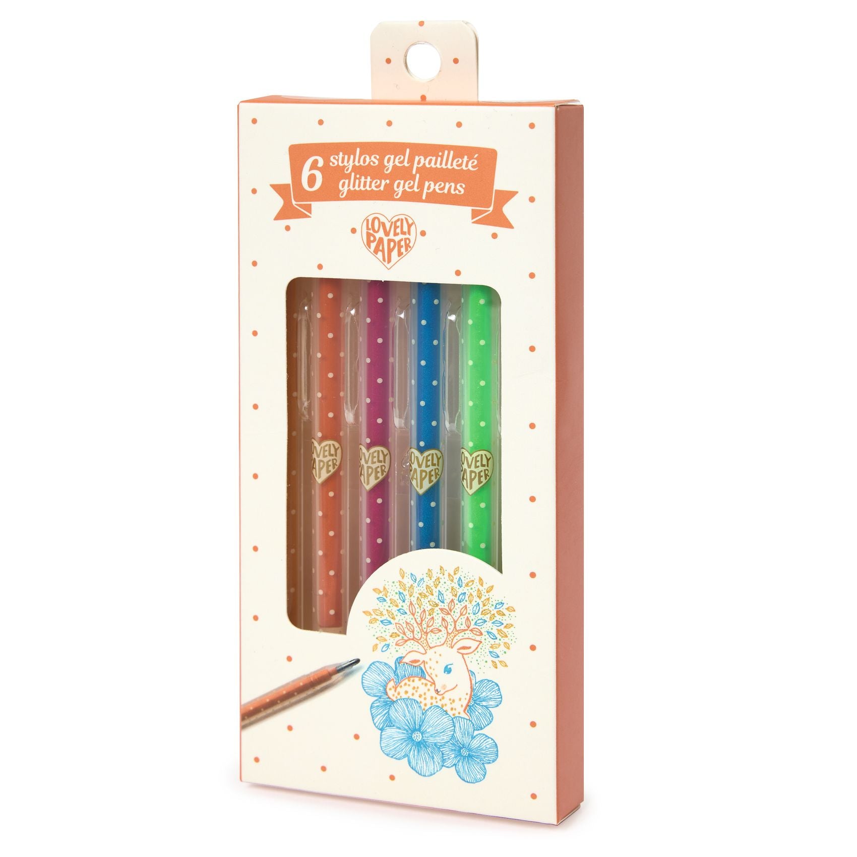 DJECO glitter gelpennen 6 kleuren DJ03755 B