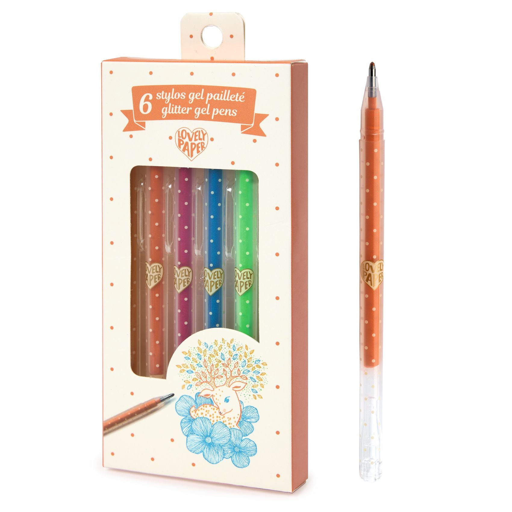 DJECO glitter gelpennen 6 kleuren DJ03755