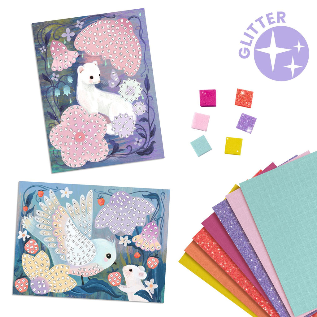 DJECO glitter mozaiek woodland 4 jr+ DJ09309