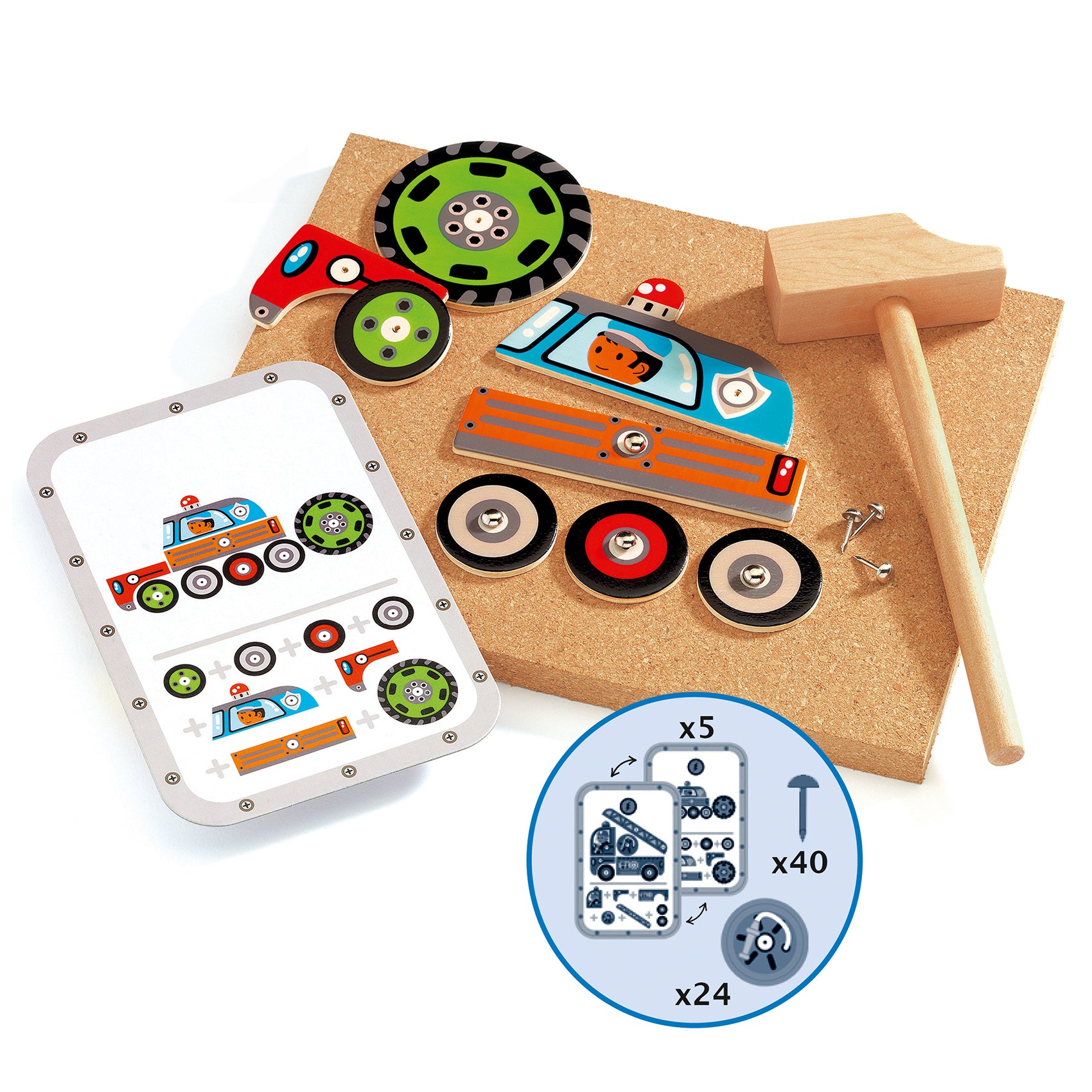 DJECO hammer tap vehicles 4 yrs+