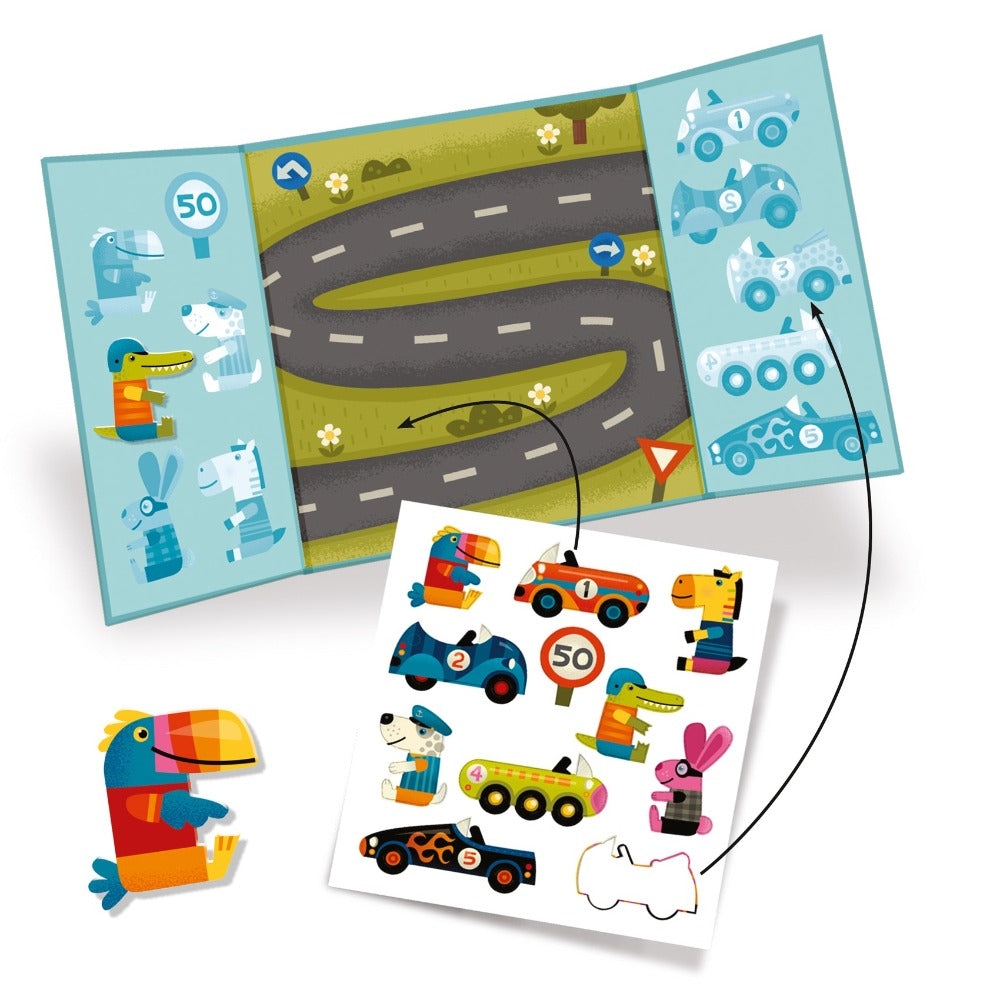 Buy DJECO herbruikbare stickers cars 18 mnd+