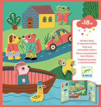 DJECO herbruikbare stickers dieren 18 mnd+