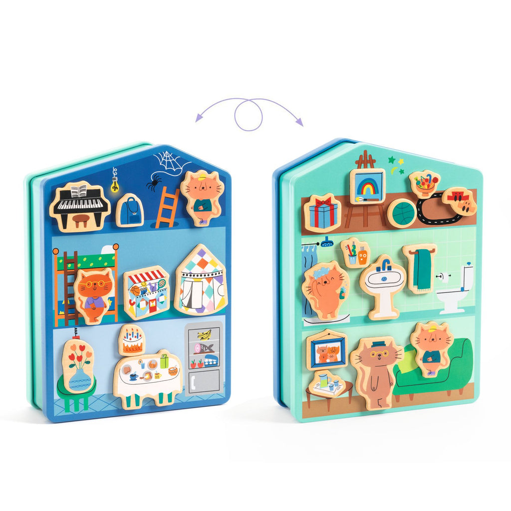 DJECO houten magneten InZeHouse 3 jr+ DJ03089