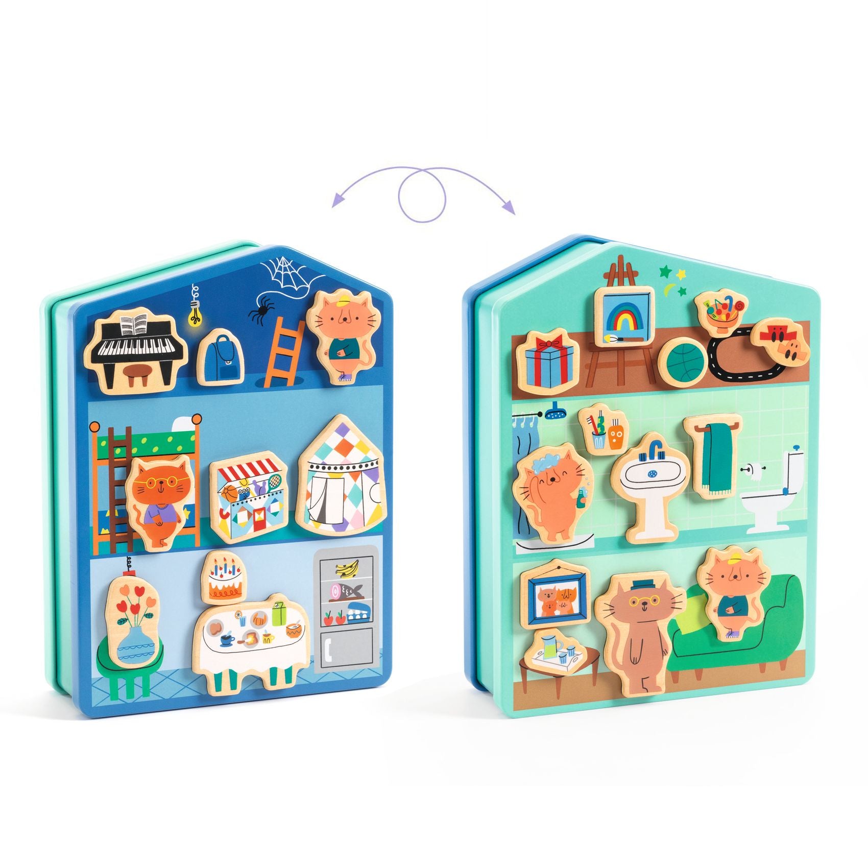 DJECO houten magneten InZeHouse 3 jr+ DJ03089