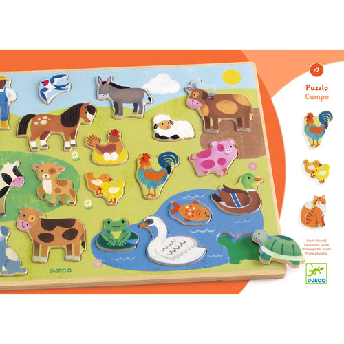 DJECO houten puzzel Campo DJ01835 3070900018358

