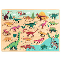 DJECO houten puzzel Dino 2 jr+ / 22 stks
