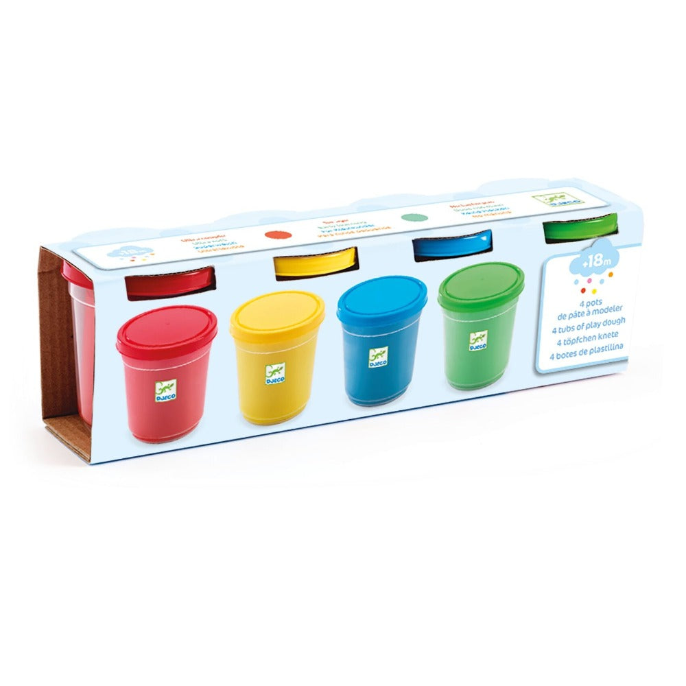 DJECO clay extra soft 4 colors 18 months +