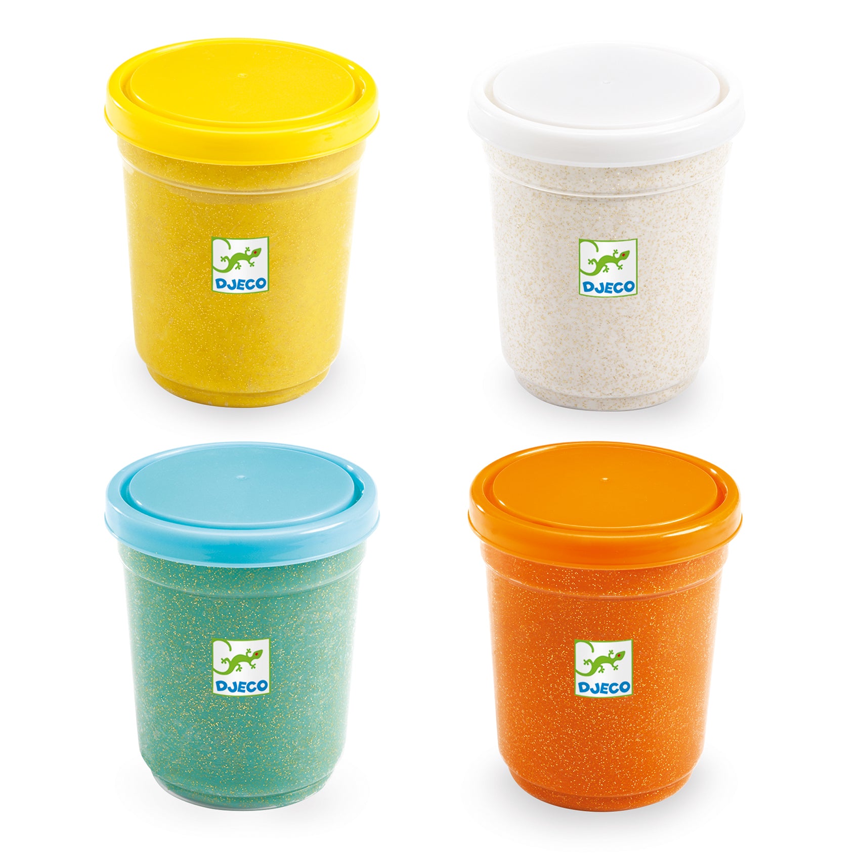 DJECO clay extra soft 4 colors glitter 18 months +