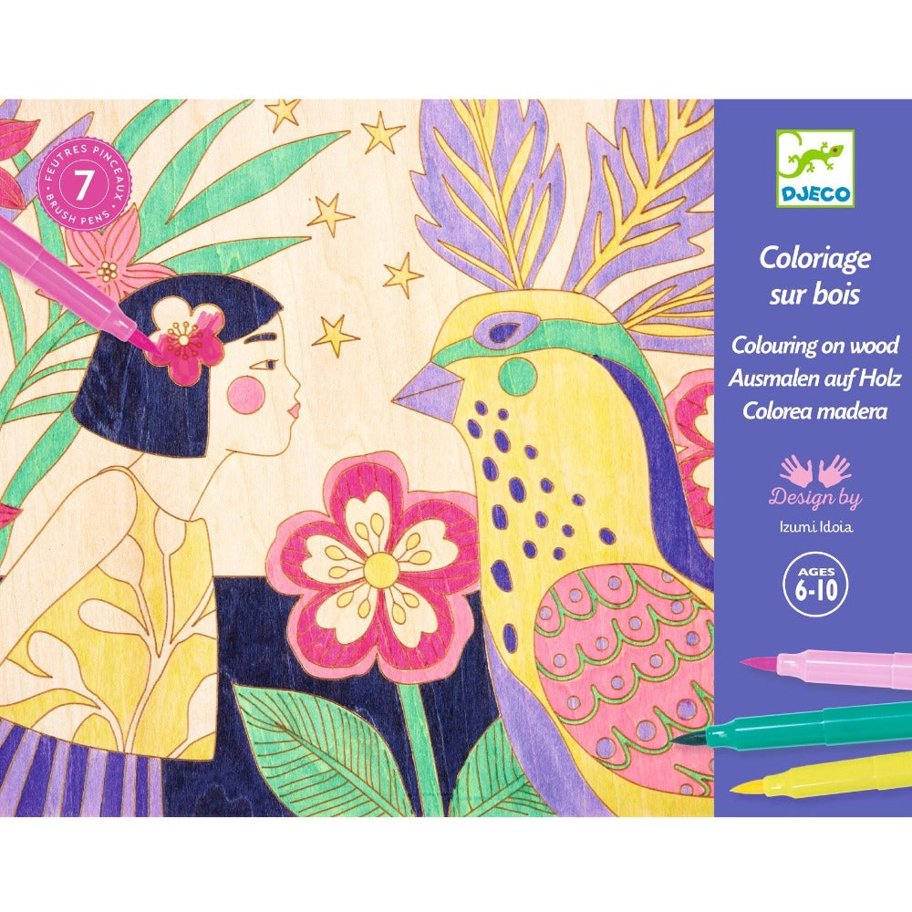 DJECO kleuren op hout Sweet girls 6 jr+