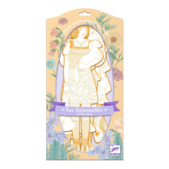 DJECO flock coloring pages baby birds 2 yrs+