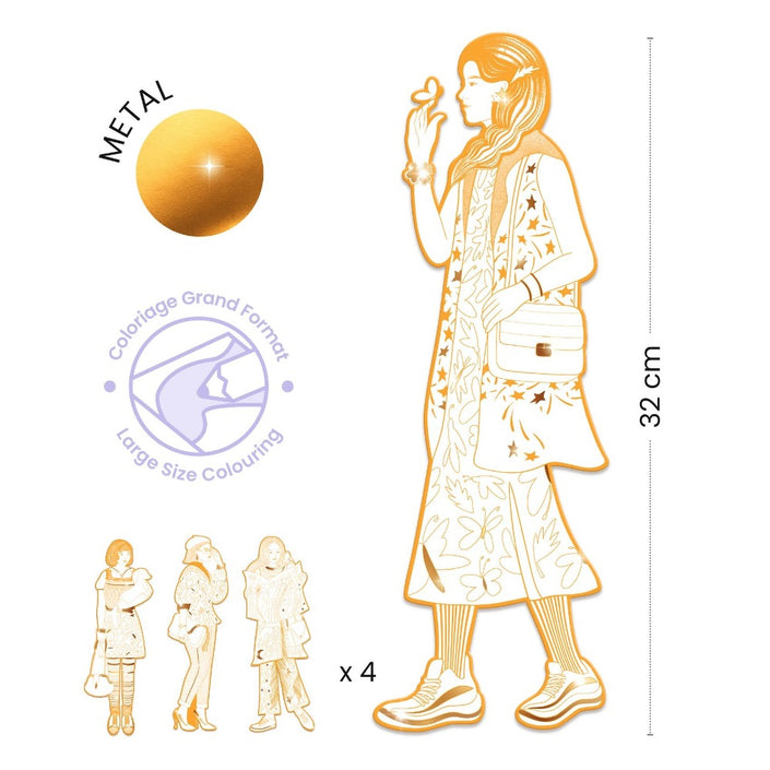 DJECO flock coloring pages baby birds 2 yrs+