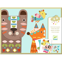 DJECO knutselen met papier giant animals 3-6 jr