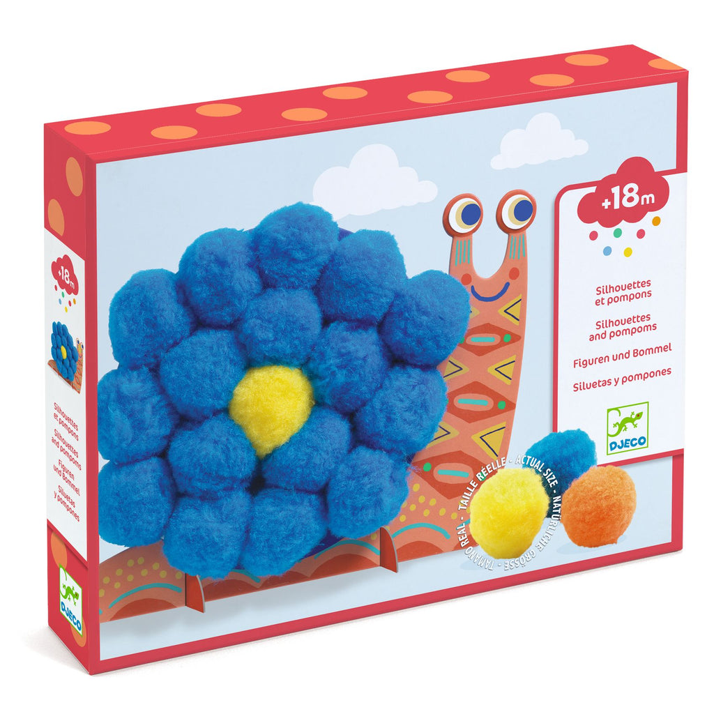 DJECO crafting with pompoms animals 18 months + DJ09871