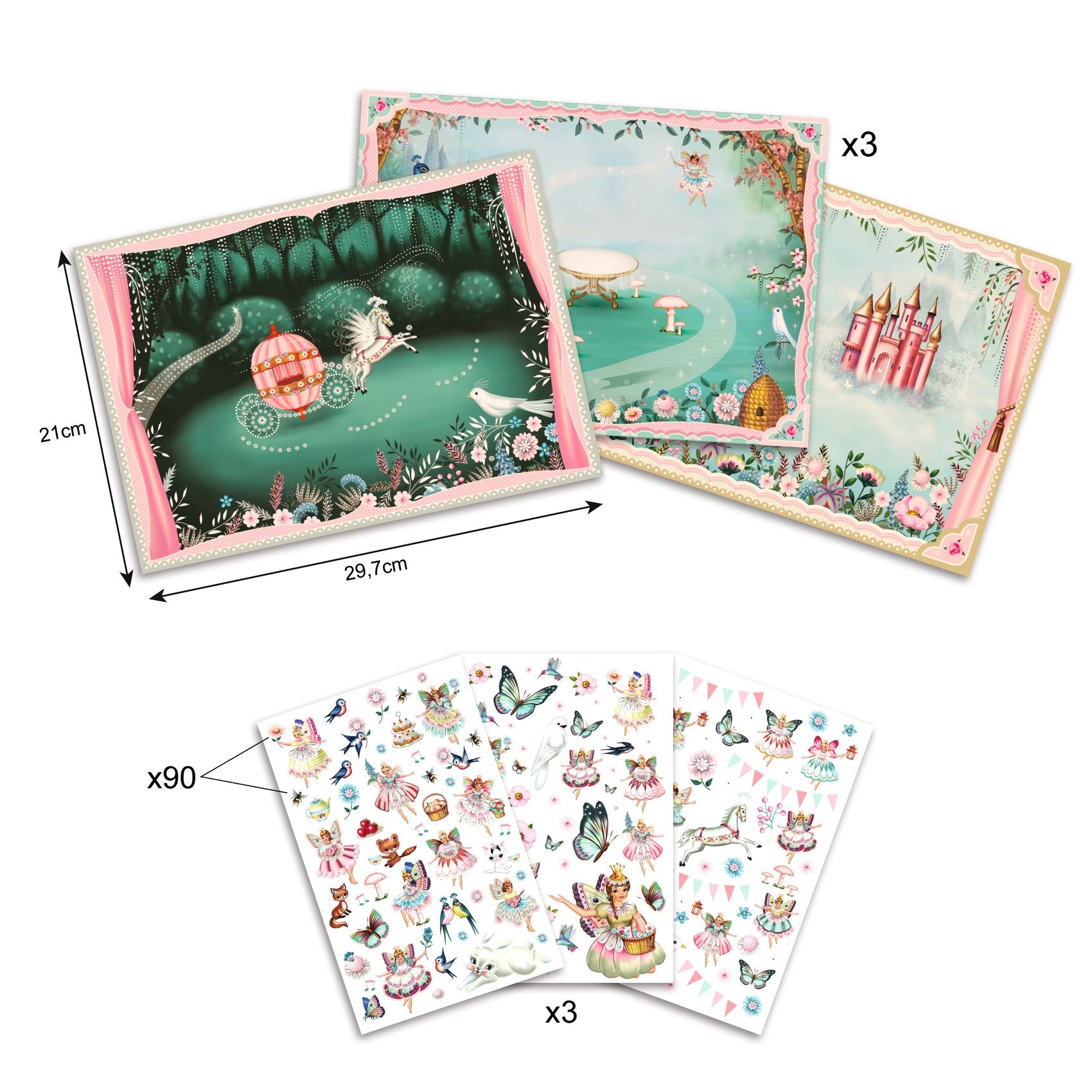 DJECO scratch cards fairyland 4-8 yrs