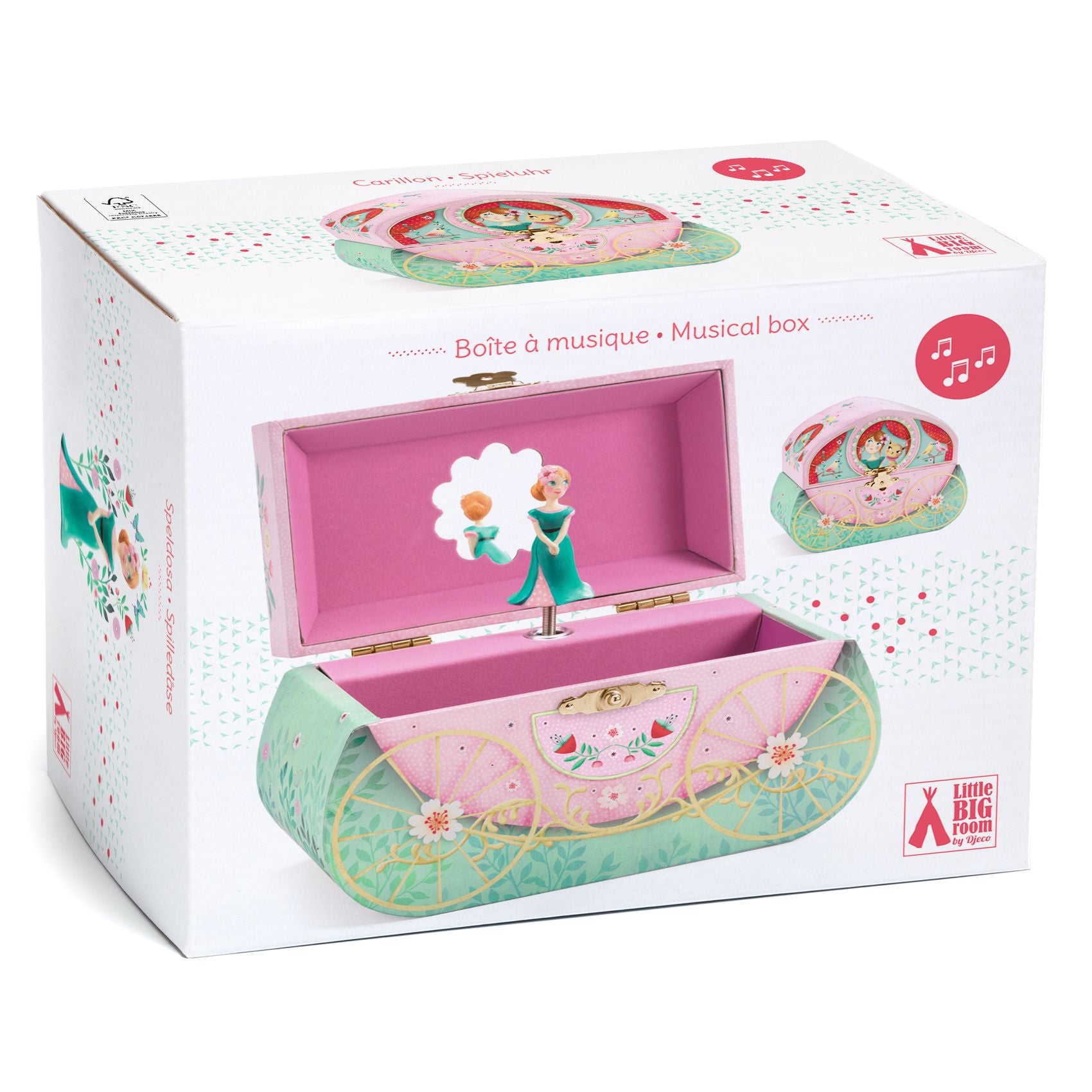 DJECO bijoux music box carriage