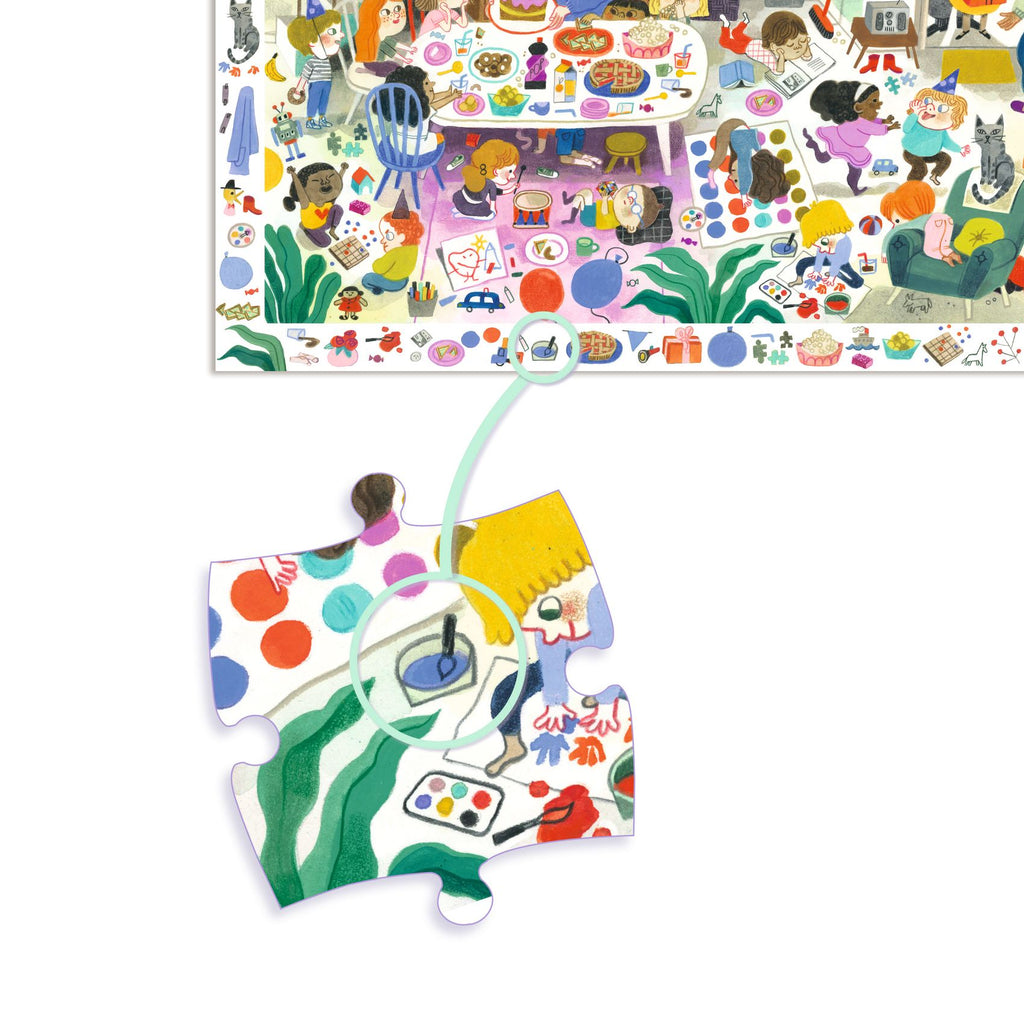 DJECO observatie puzzel birthday party 4 jr+/ 54stks 3070900075665