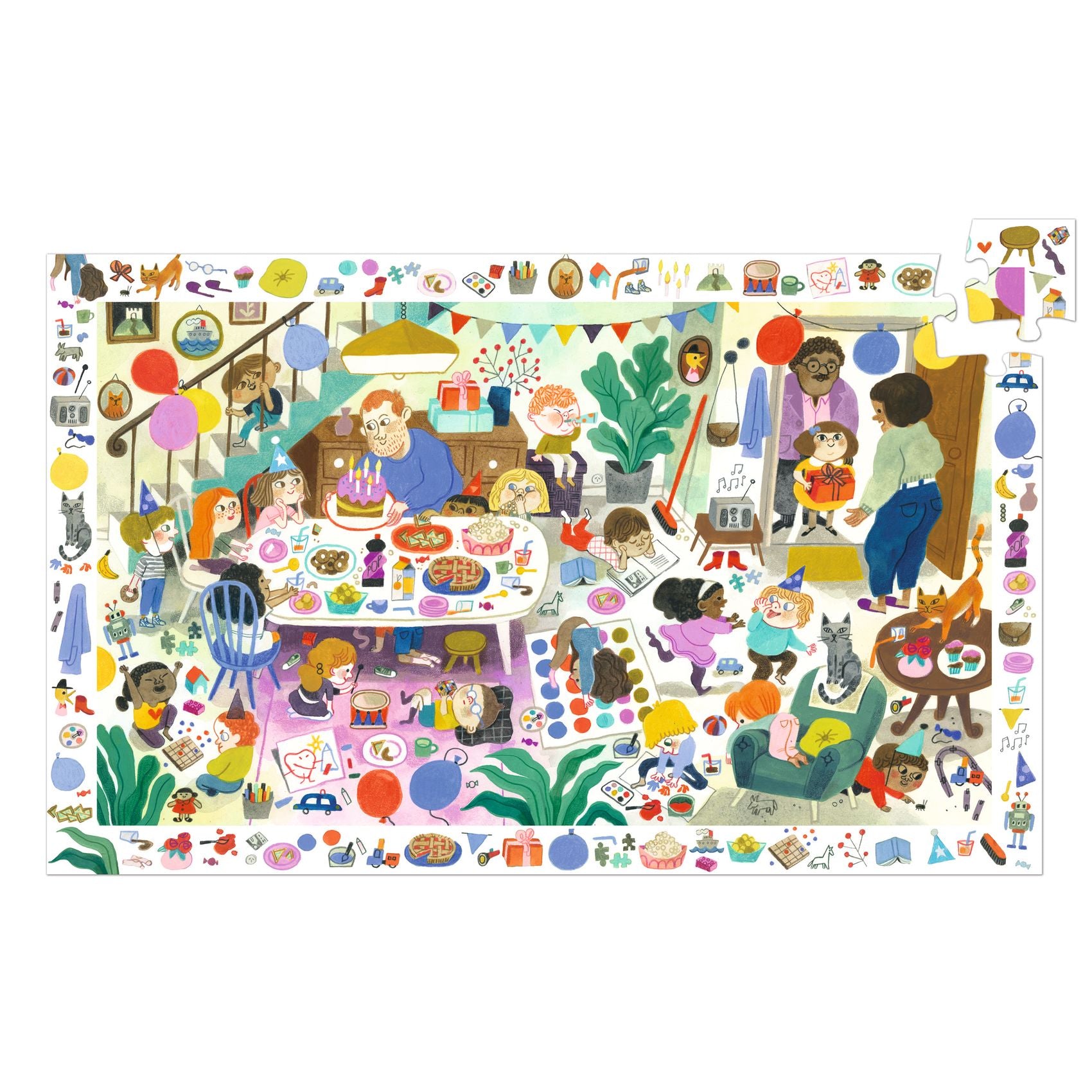 DJECO observatie puzzel birthday party  DJ07566 b