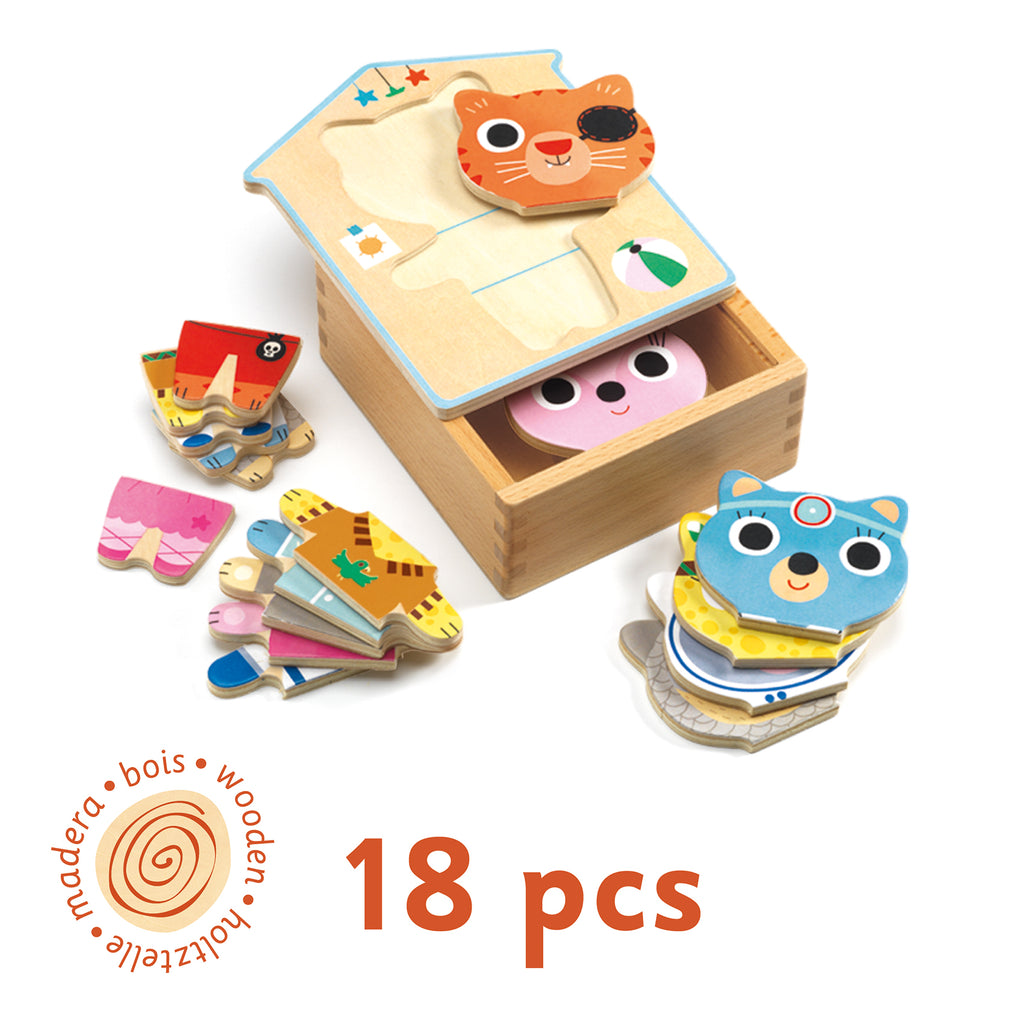 DJECO puzzle Dress up 2 yrs + / 18 pcs 3070900016781
