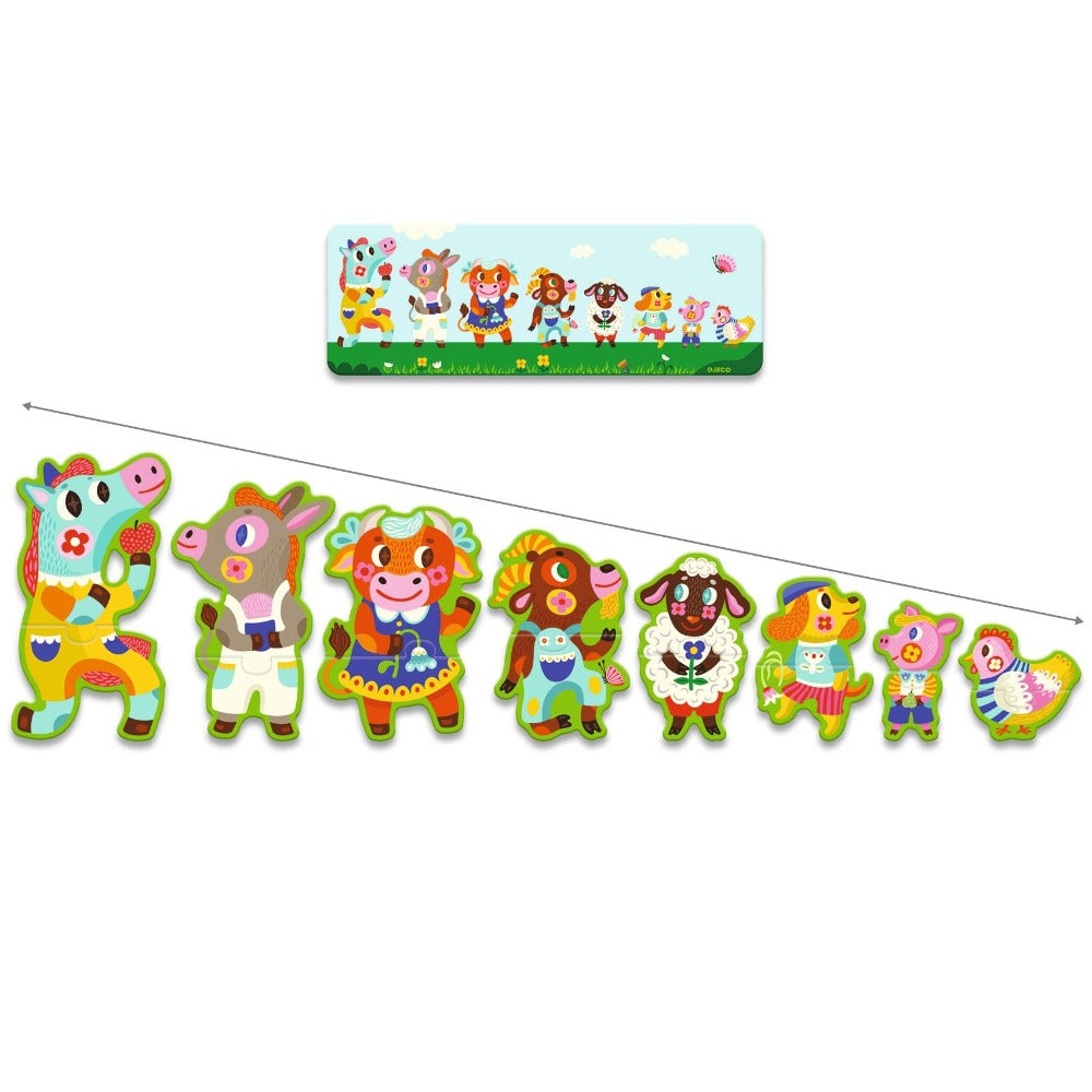 DJECO puzzel groot en klein 3 jr / 16 stks 3070900082663