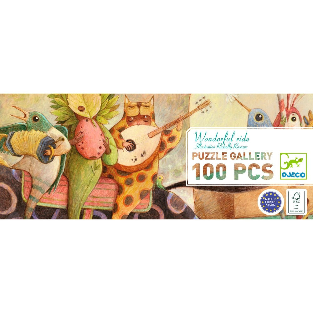 DJECO puzzel wonderful ride 5 jr+/ 100 stks