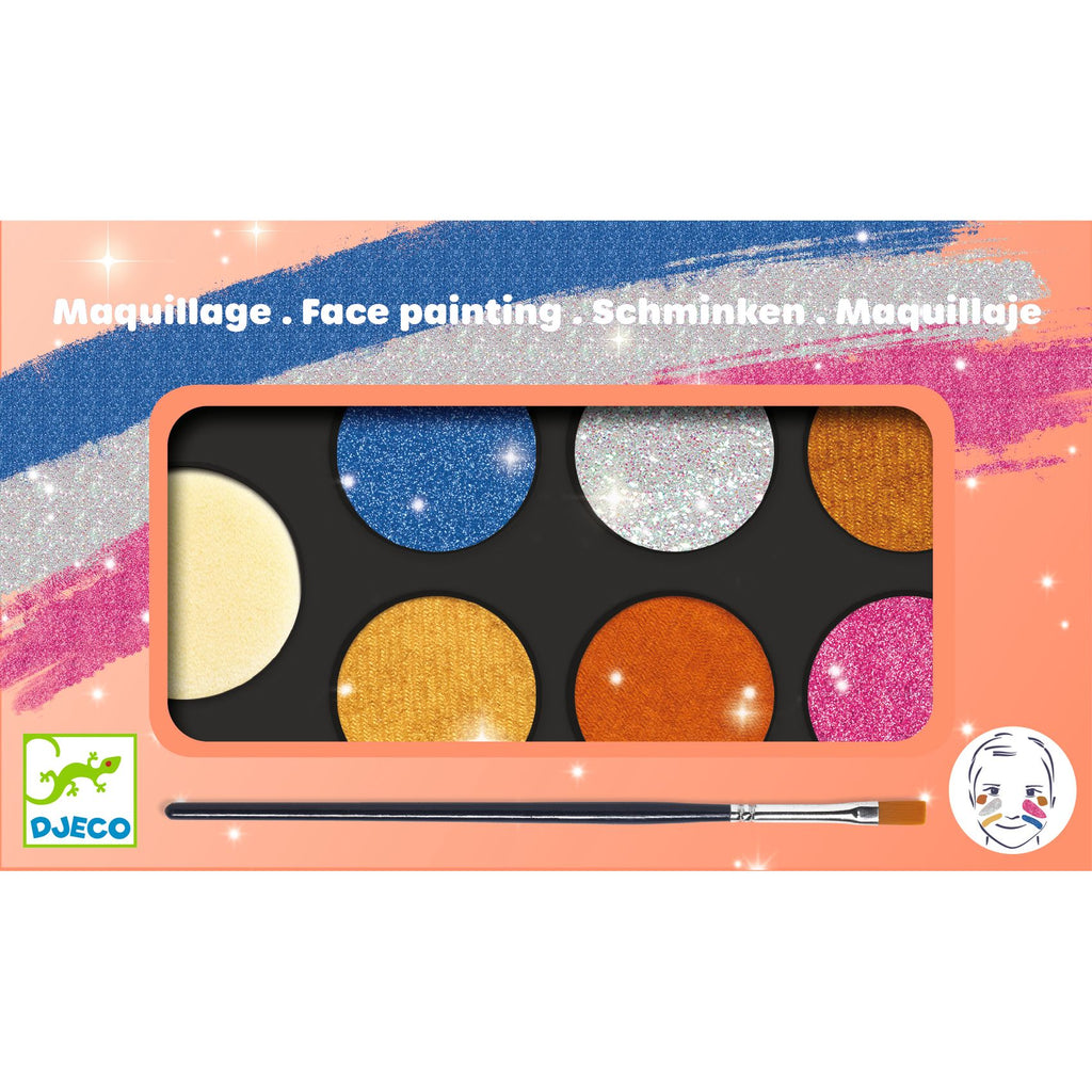 DJECO face paint set metallic 6 colors