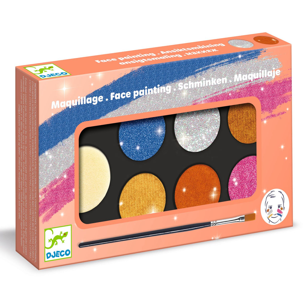 Buy DJECO face paint set metallic 6 colors