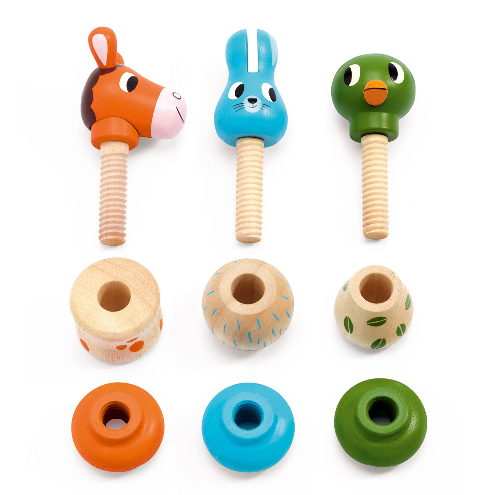 DJECO screw animals Rondanimo 18 m+