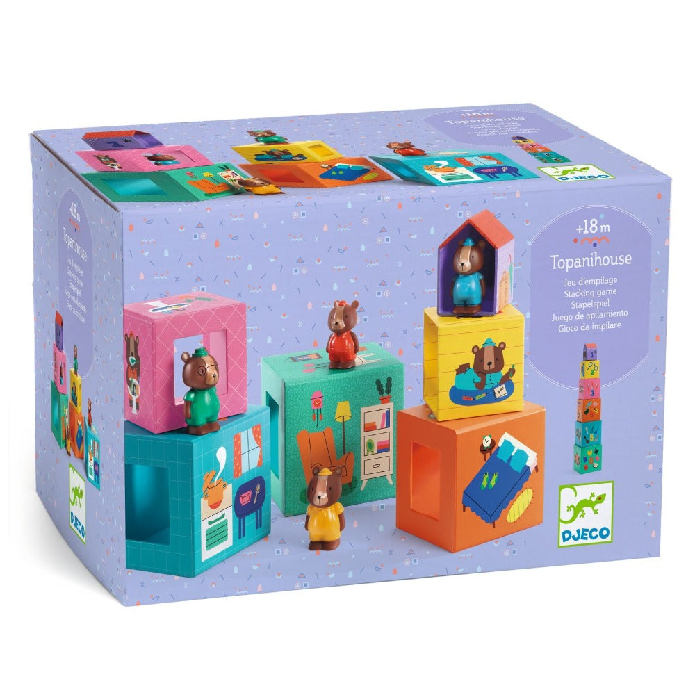 DJECO stapelblokken Topanihouse 18 mnd+