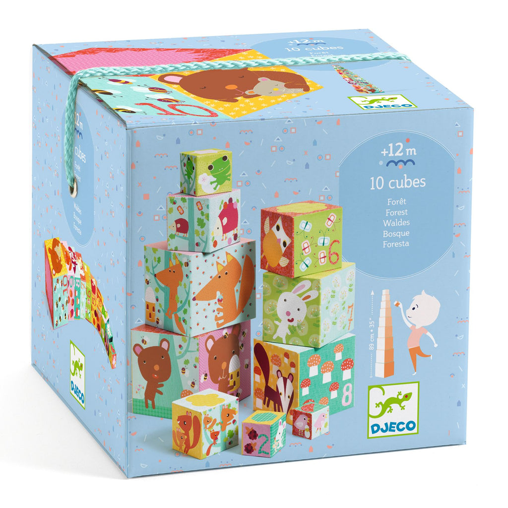 DJECO stacking tower forest friends 12 months+ zwaar karton