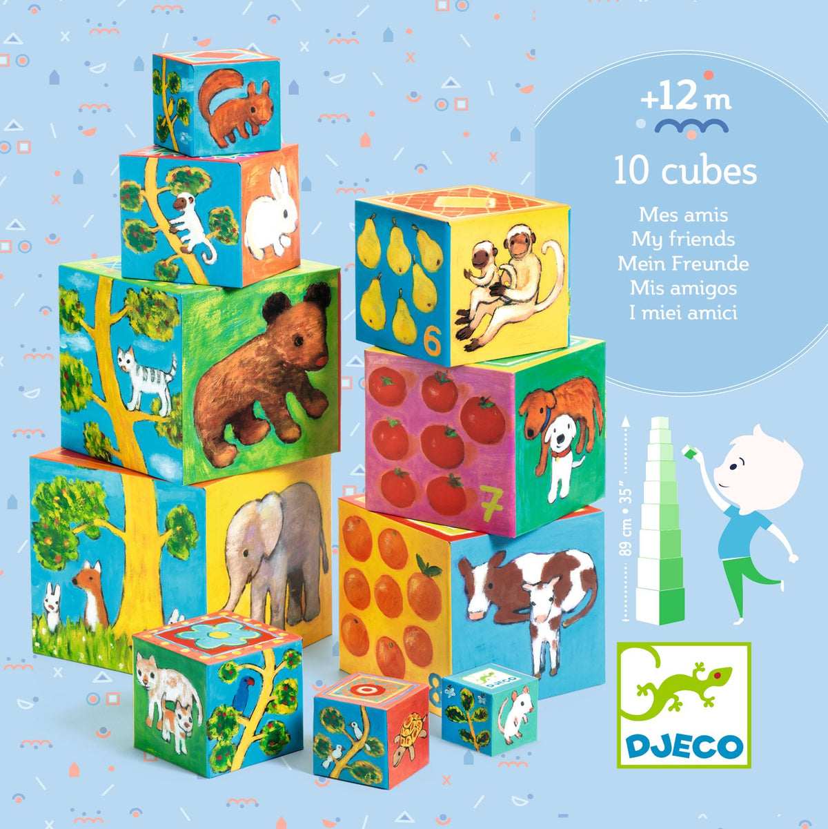 DJECO stacking tower friends 12 months+
