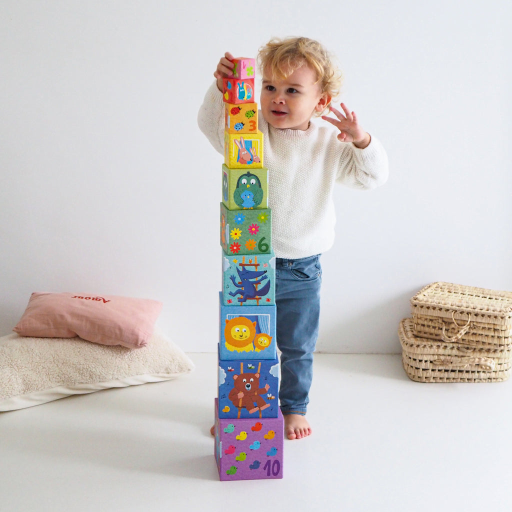 Buy DJECO stacking tower vehicles 12 months+