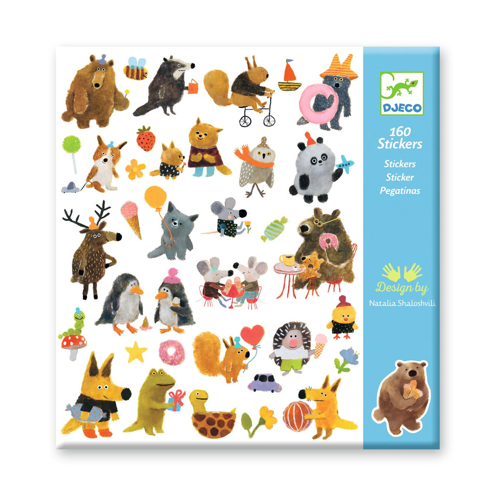 DJECO stickers Fluffy Friends 4 jr+ 3070900093171