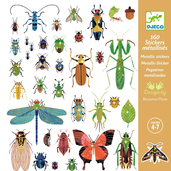 DJECO stickers Microkosmos metallic 4 jr+