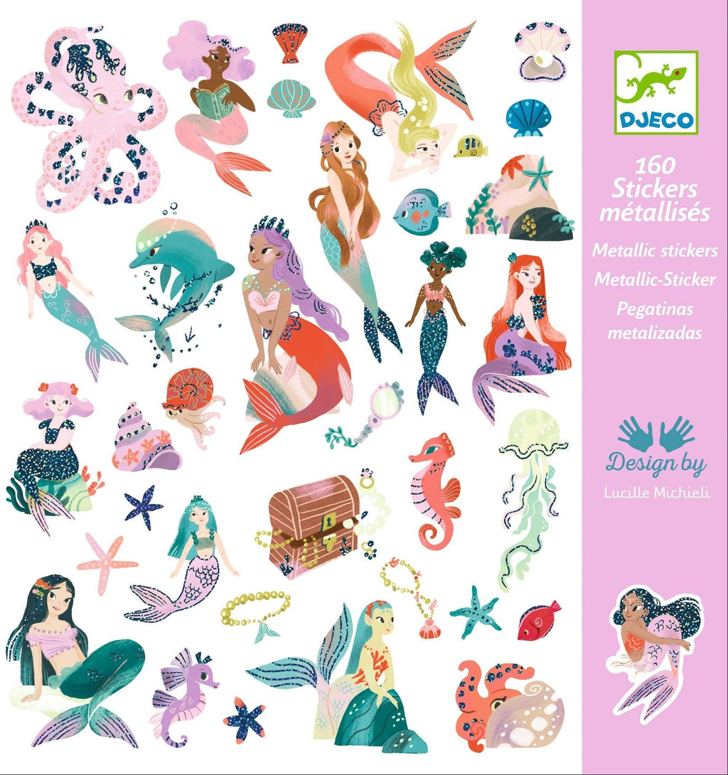 DJECO stickers Zeemeerminnen 4 jr+