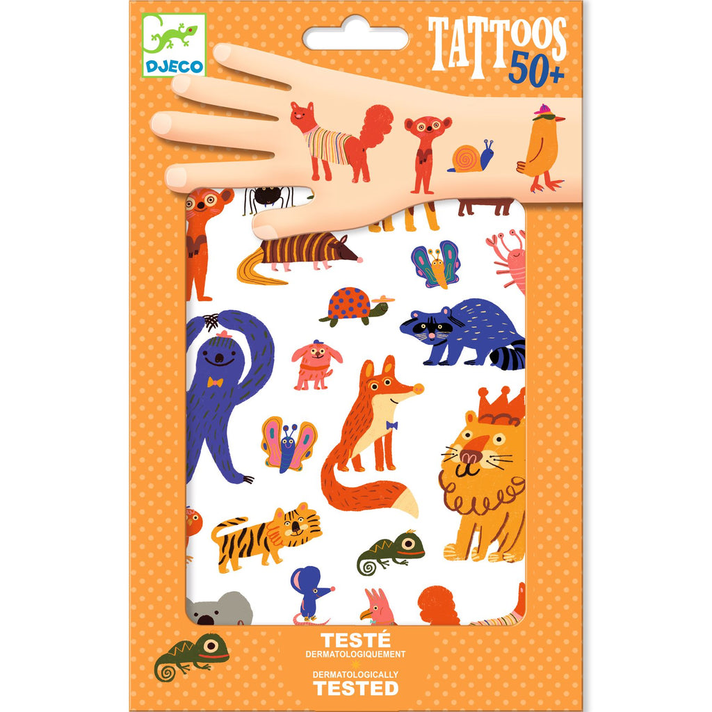 DJECO tattoo's Funny Animals