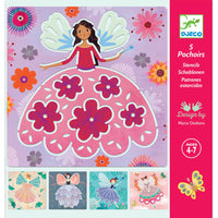 DJECO drawing templates fairies 4 yrs+