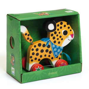 DJECO pull figure leopard Greta 1 yr+