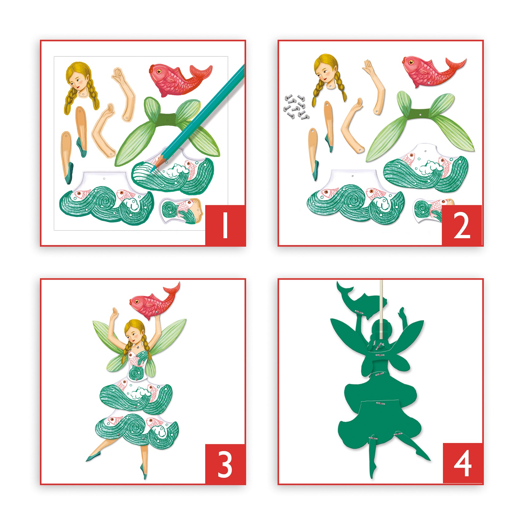 DJECO making puppets 6 pcs