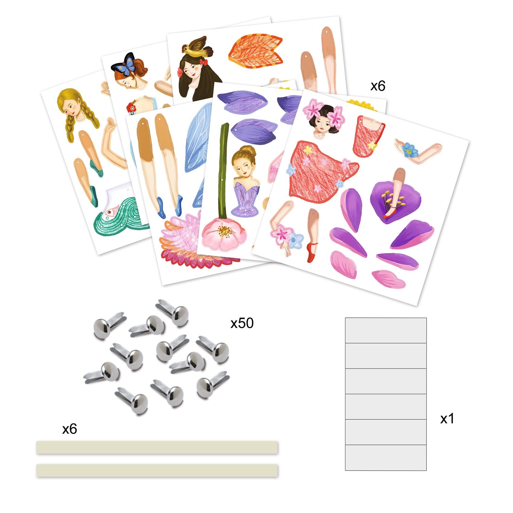 DJECO making puppets 6 pcs