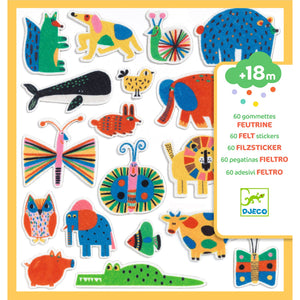 DJECO vilt stickers overal dieren DJ00950 
3070900009509