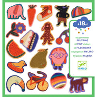 DJECO vilt stickers Silly Ones 18 mnd +