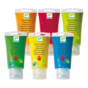 DJECO finger paint 6 x 75ml 18 months +