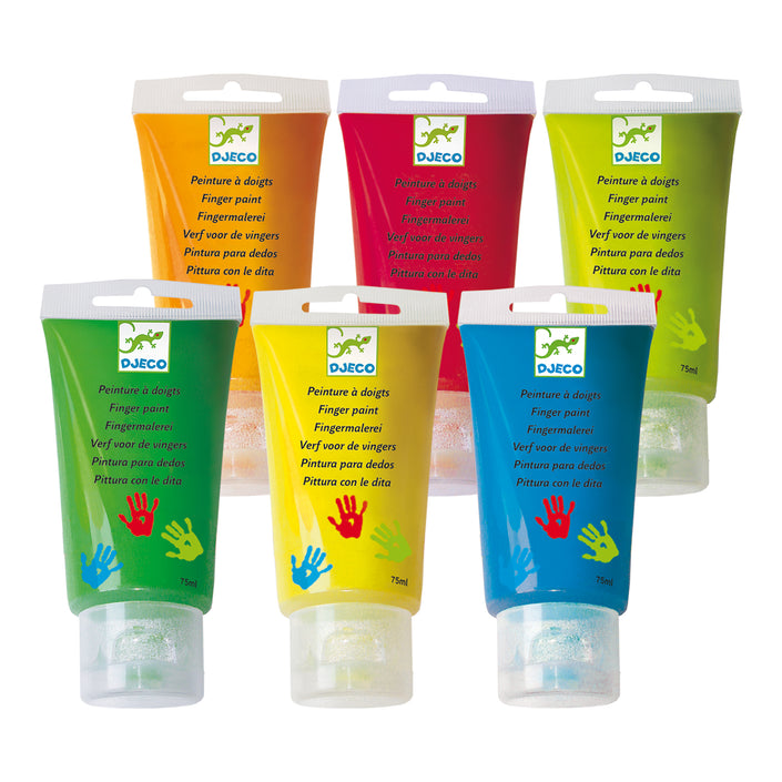 DJECO finger paint 6 x 75ml 18 months +