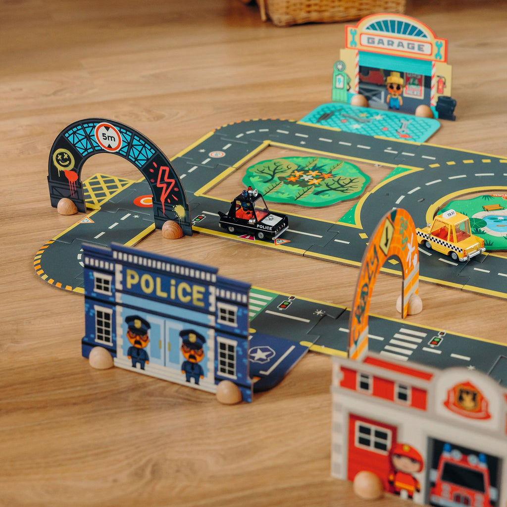 Buy DJECO vloerpuzzel stad Crazy Motors 3 jr+