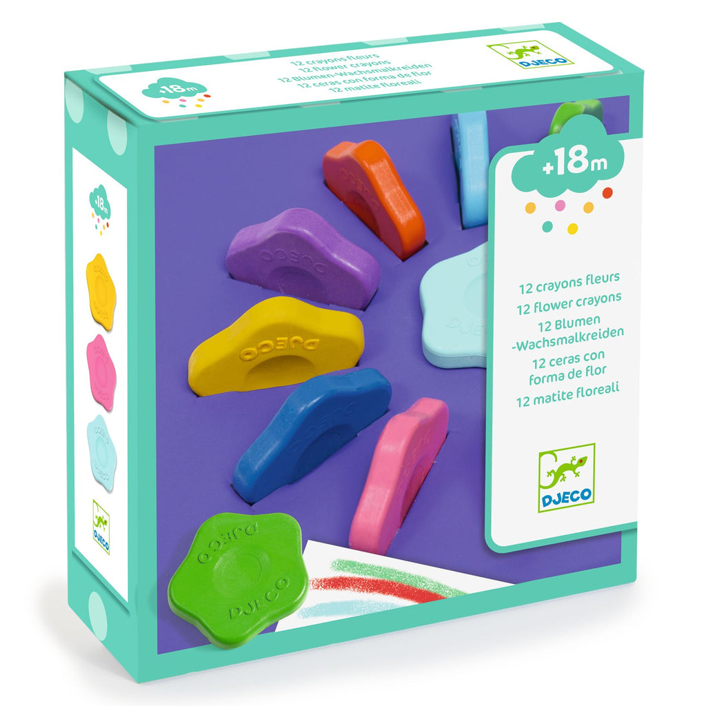 DJECO wax crayons flower 18 months +