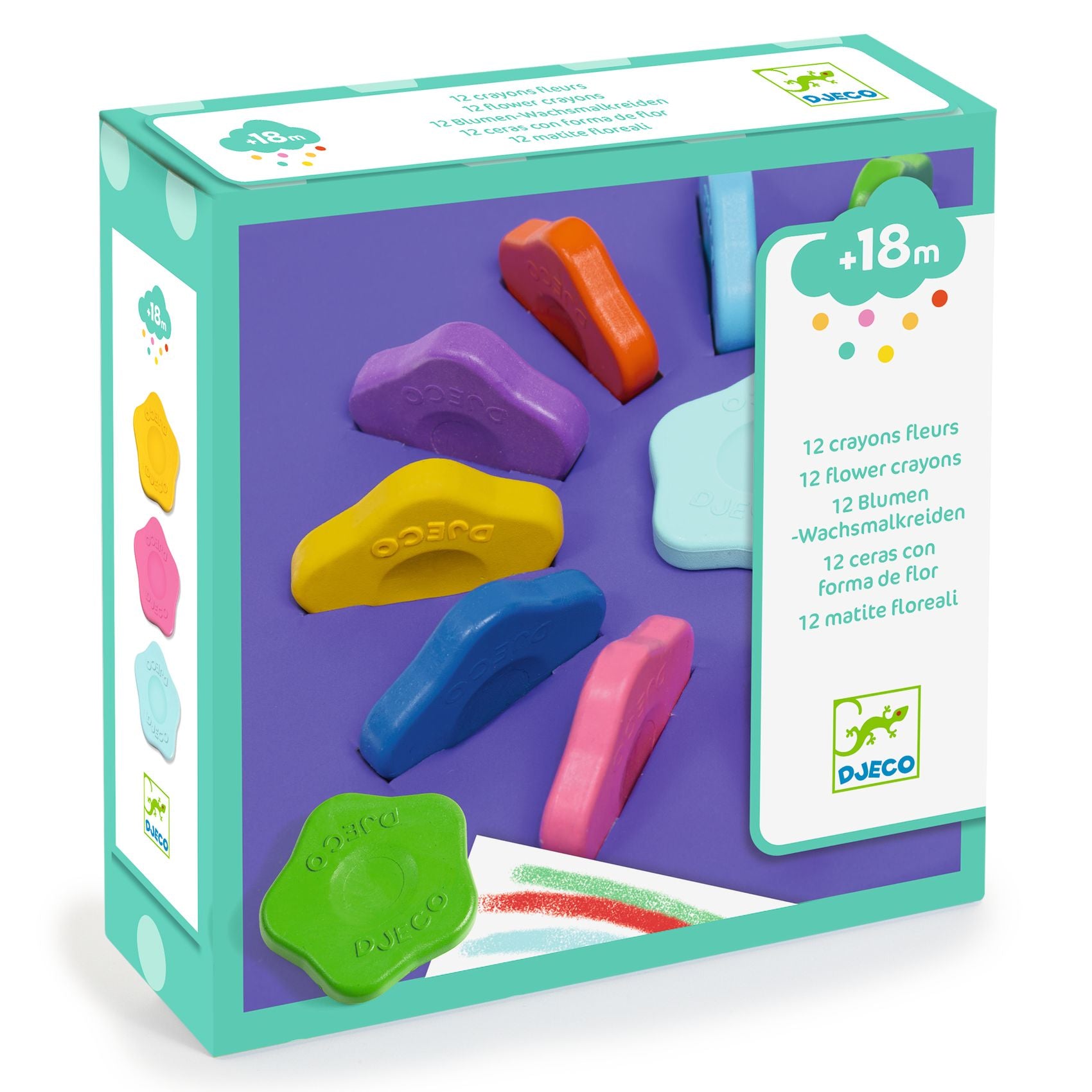 DJECO wax crayons flower 18 months +
