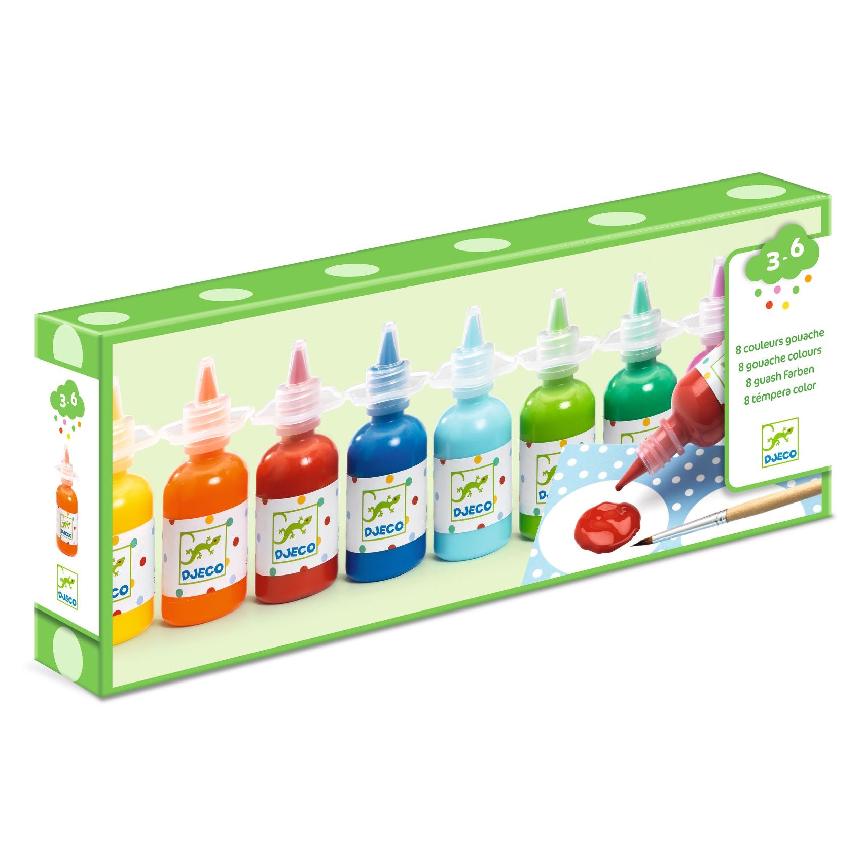 DJECO waterverfpotjes  8 x 30 ml  DJ08861 B